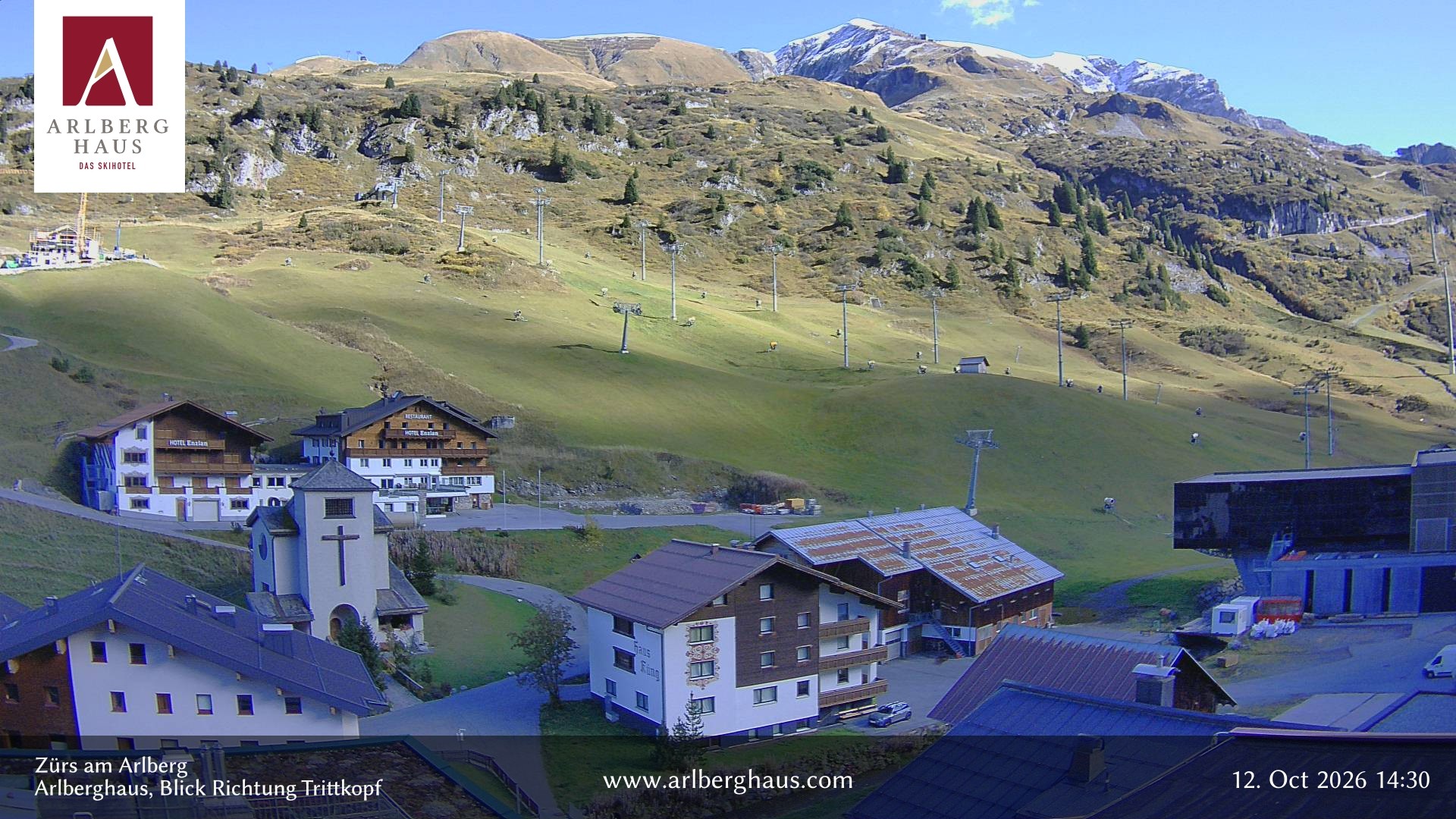 Archiv Foto Webcam Zürs: Hotel Arlberghaus