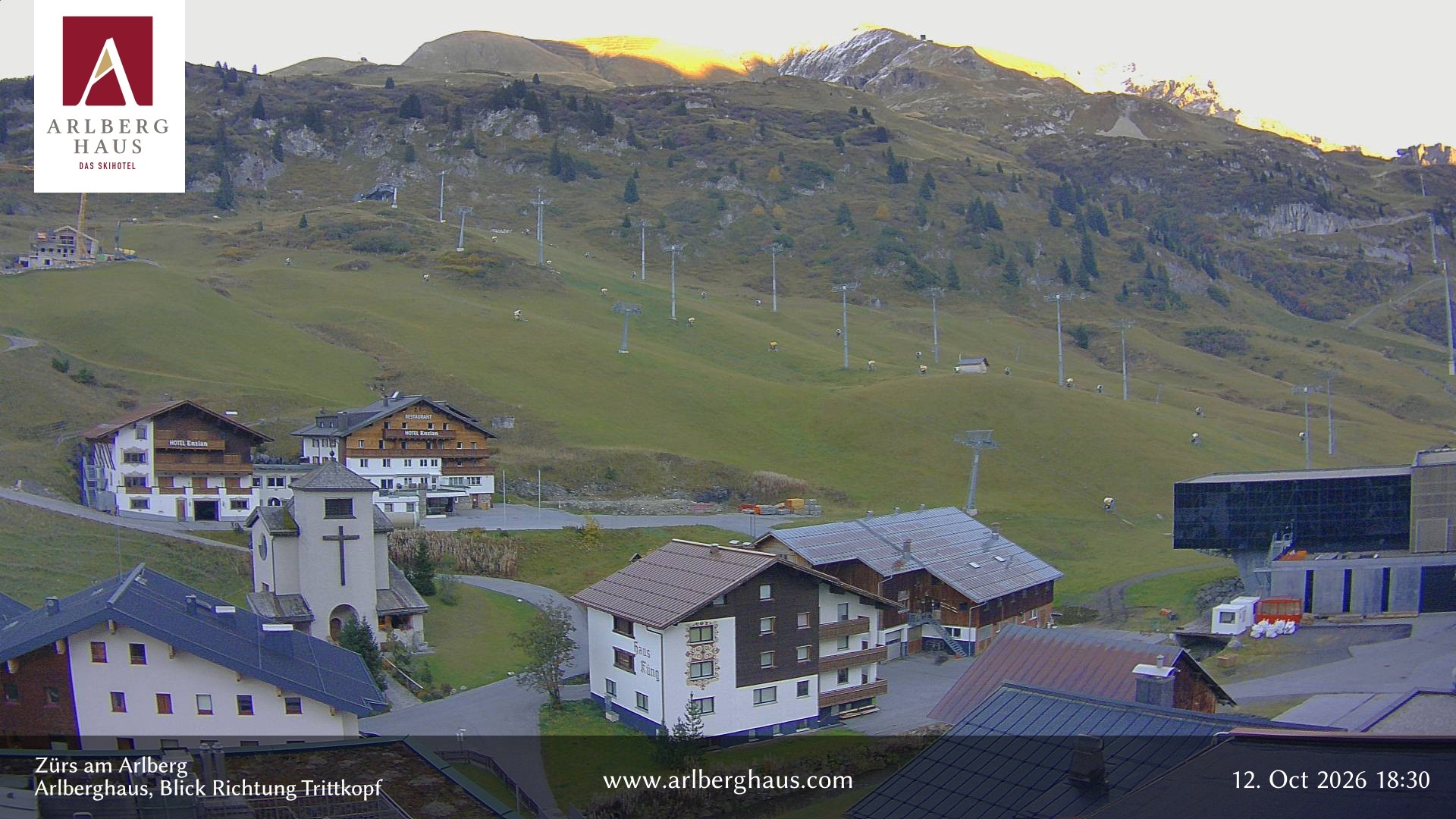 Archiv Foto Webcam Zürs: Hotel Arlberghaus