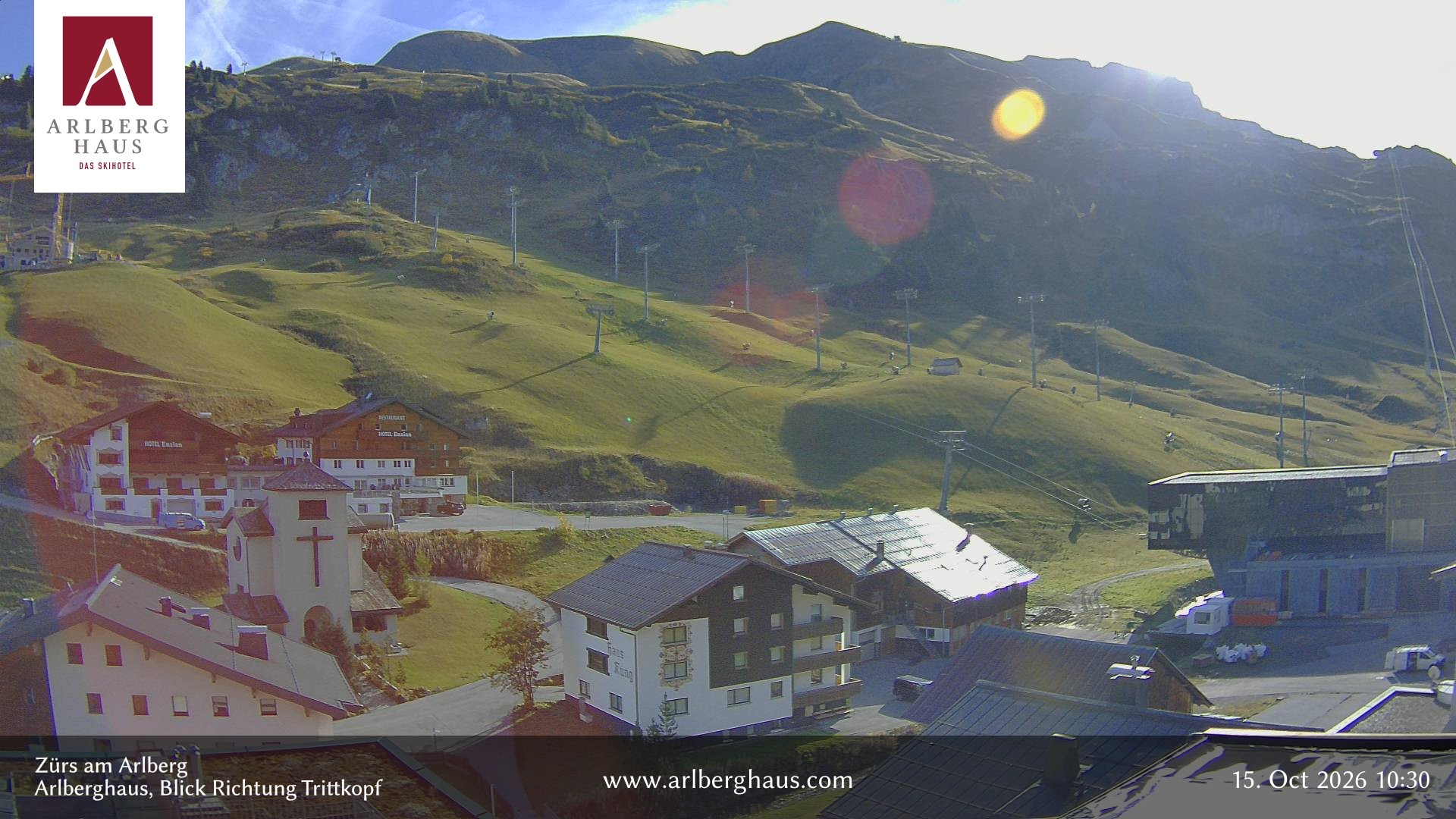 Archiv Foto Webcam Zürs: Hotel Arlberghaus