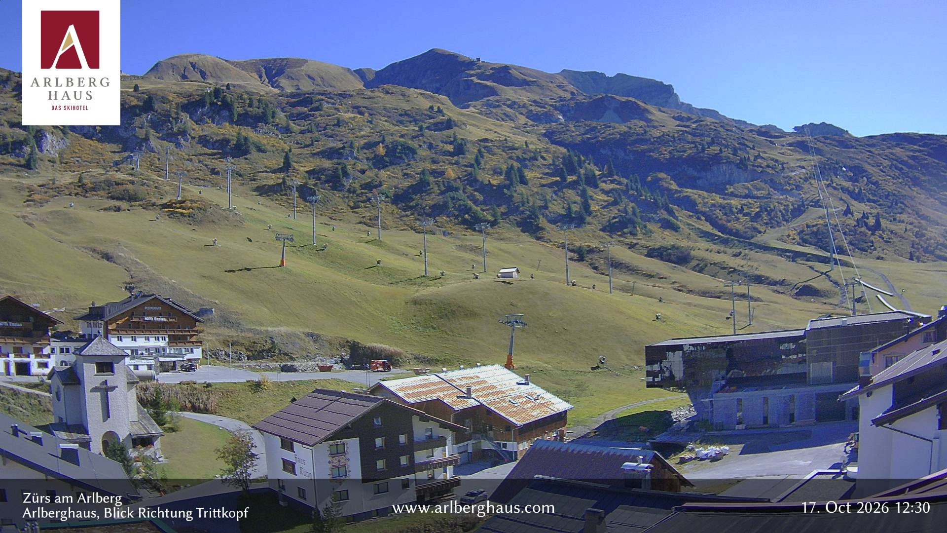 Archiv Foto Webcam Zürs: Hotel Arlberghaus