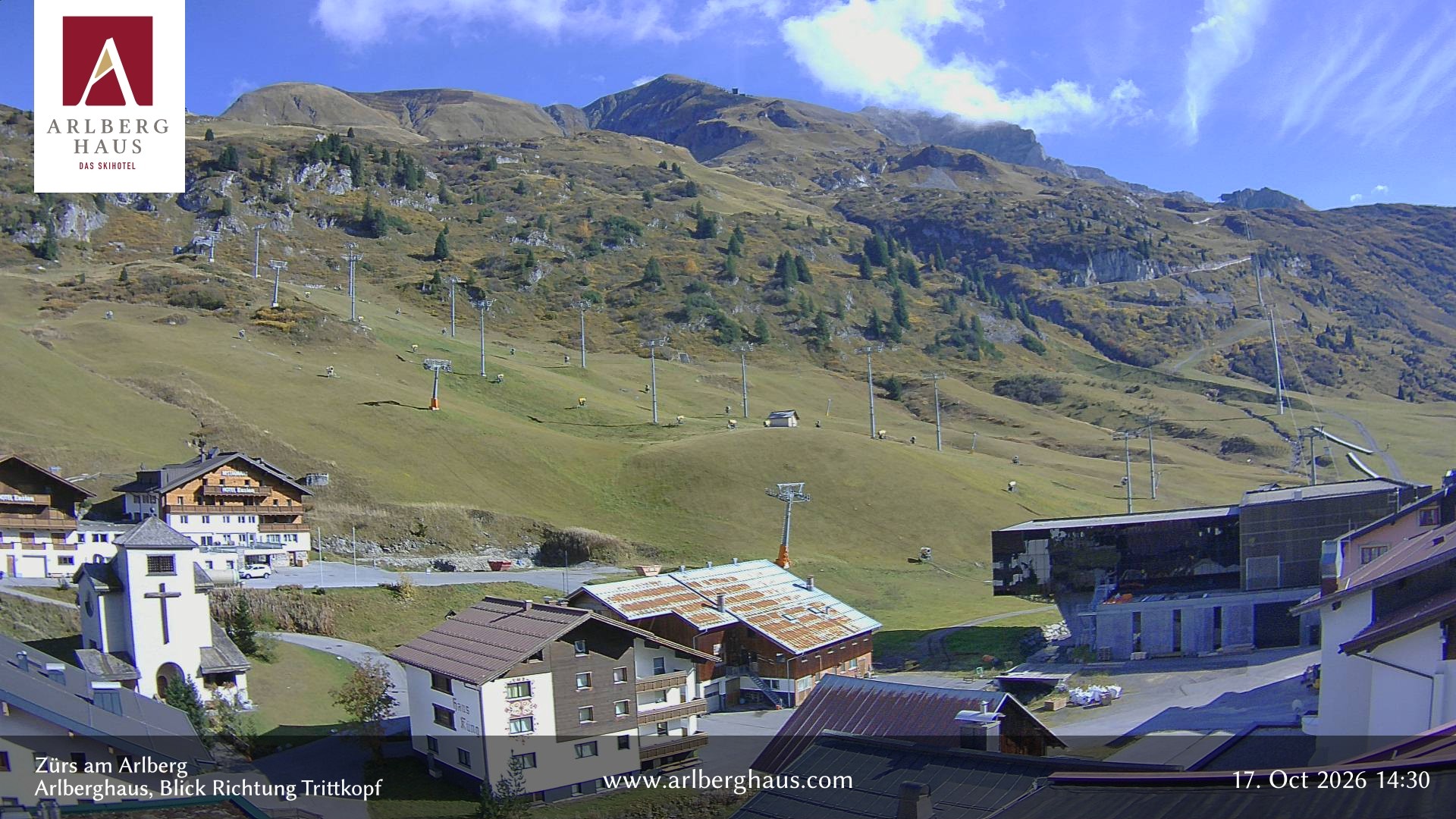 Archiv Foto Webcam Zürs: Hotel Arlberghaus