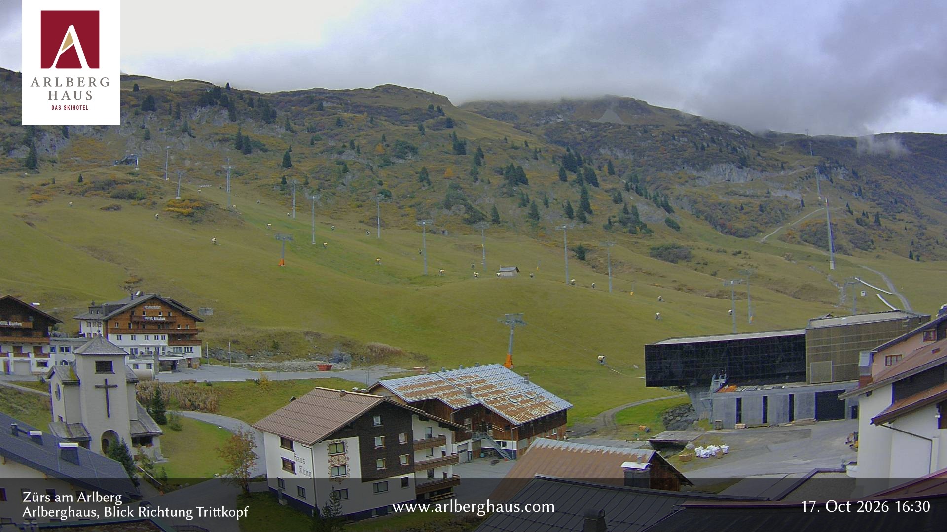 Archiv Foto Webcam Zürs: Hotel Arlberghaus