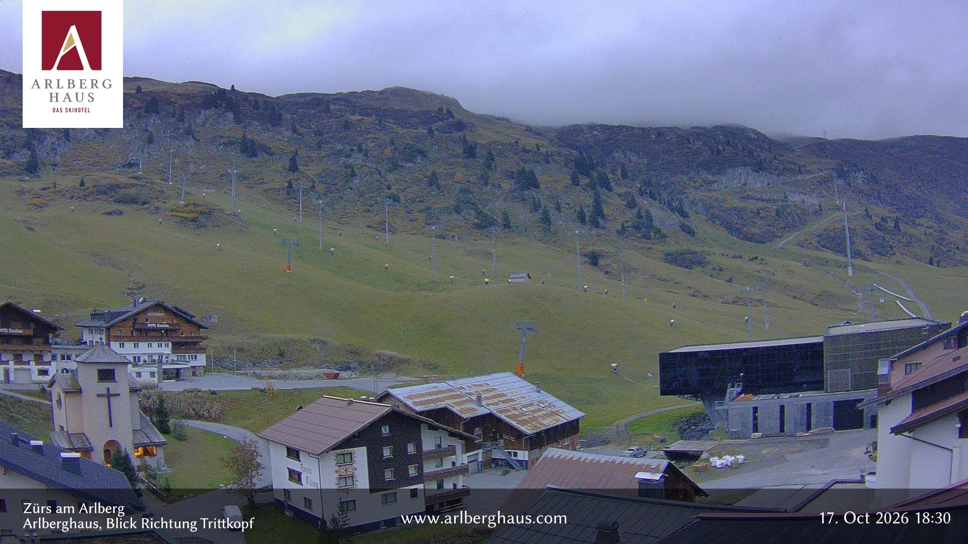 Archiv Foto Webcam Zürs: Hotel Arlberghaus
