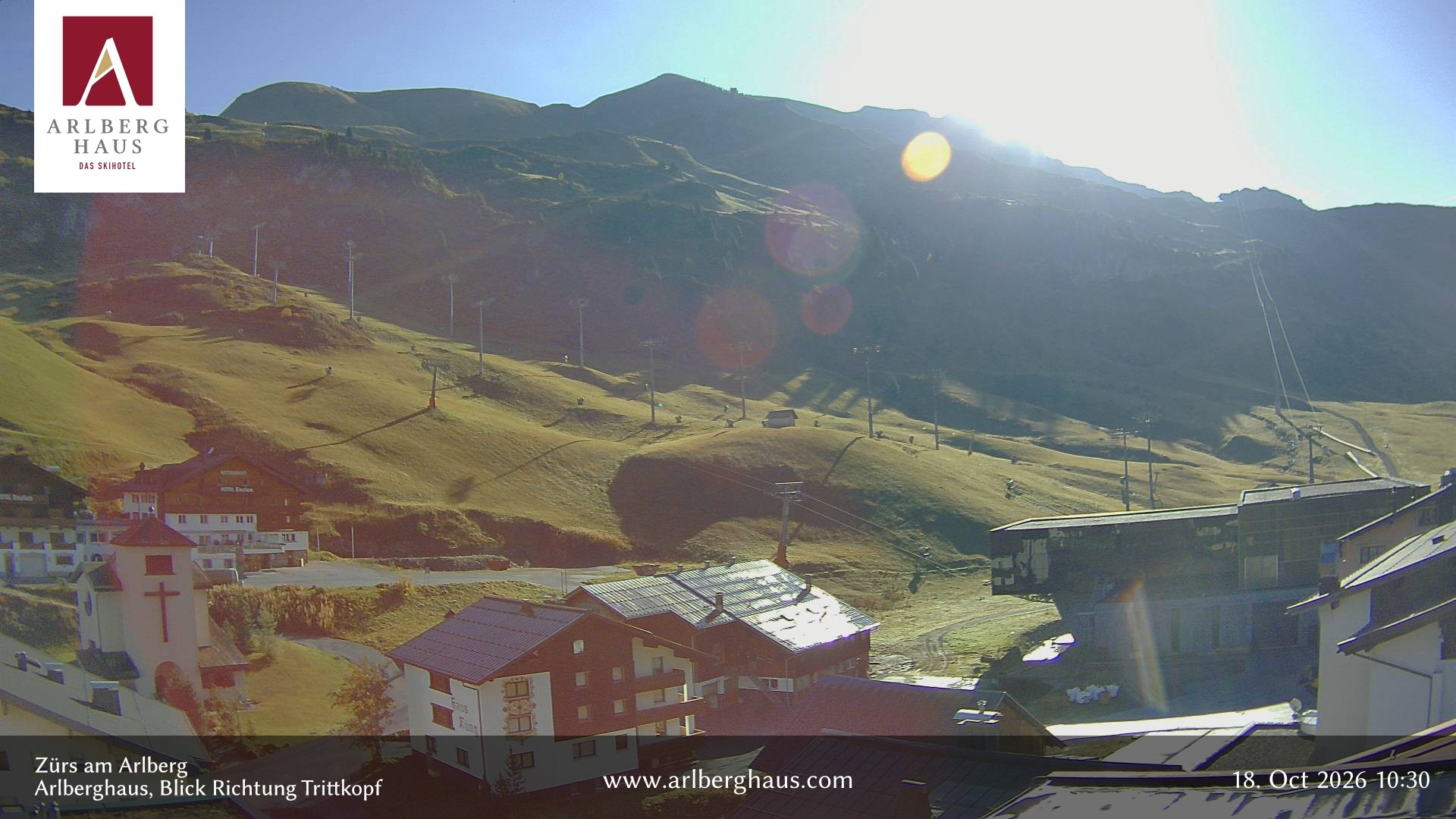 Archiv Foto Webcam Zürs: Hotel Arlberghaus