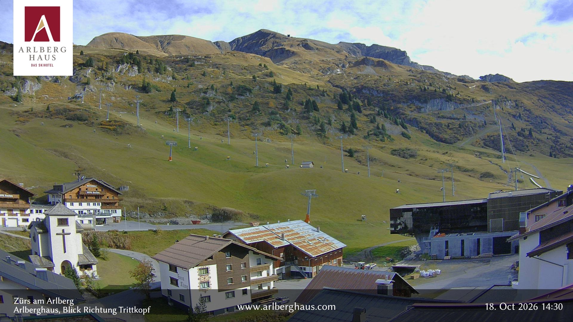 Archiv Foto Webcam Zürs: Hotel Arlberghaus