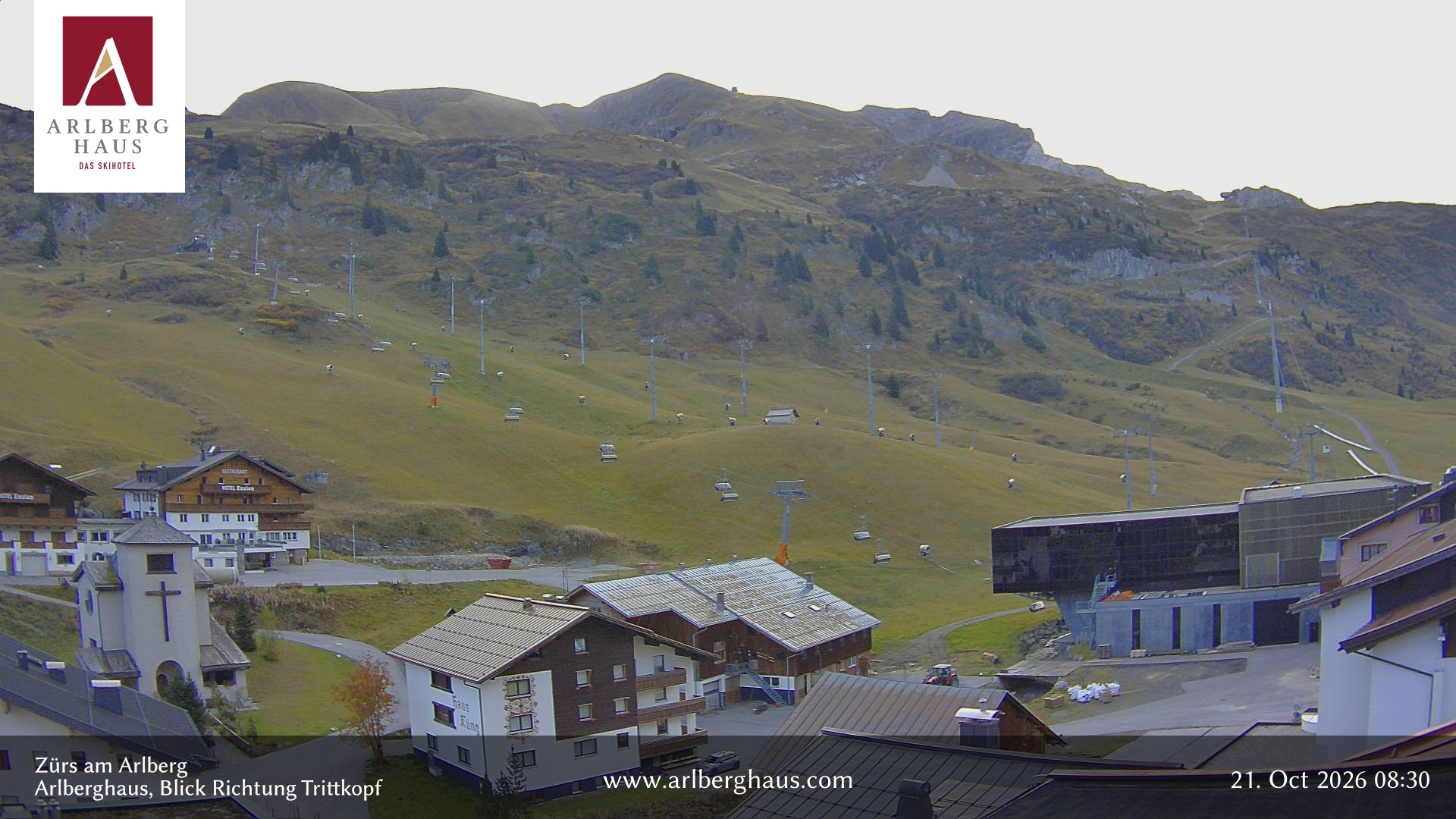 Archived image Webcam Arlberghaus at Zuers
