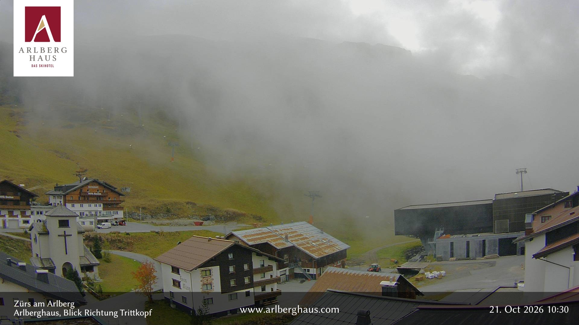 Archived image Webcam Arlberghaus at Zuers