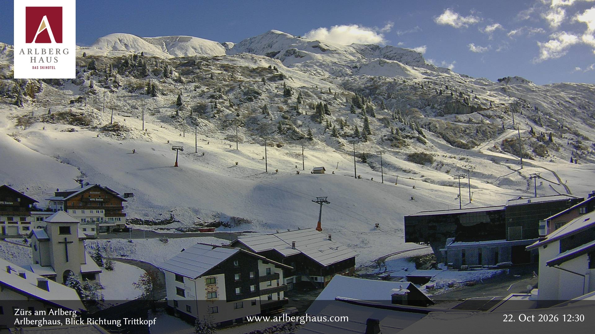 Archiv Foto Webcam Zürs: Hotel Arlberghaus