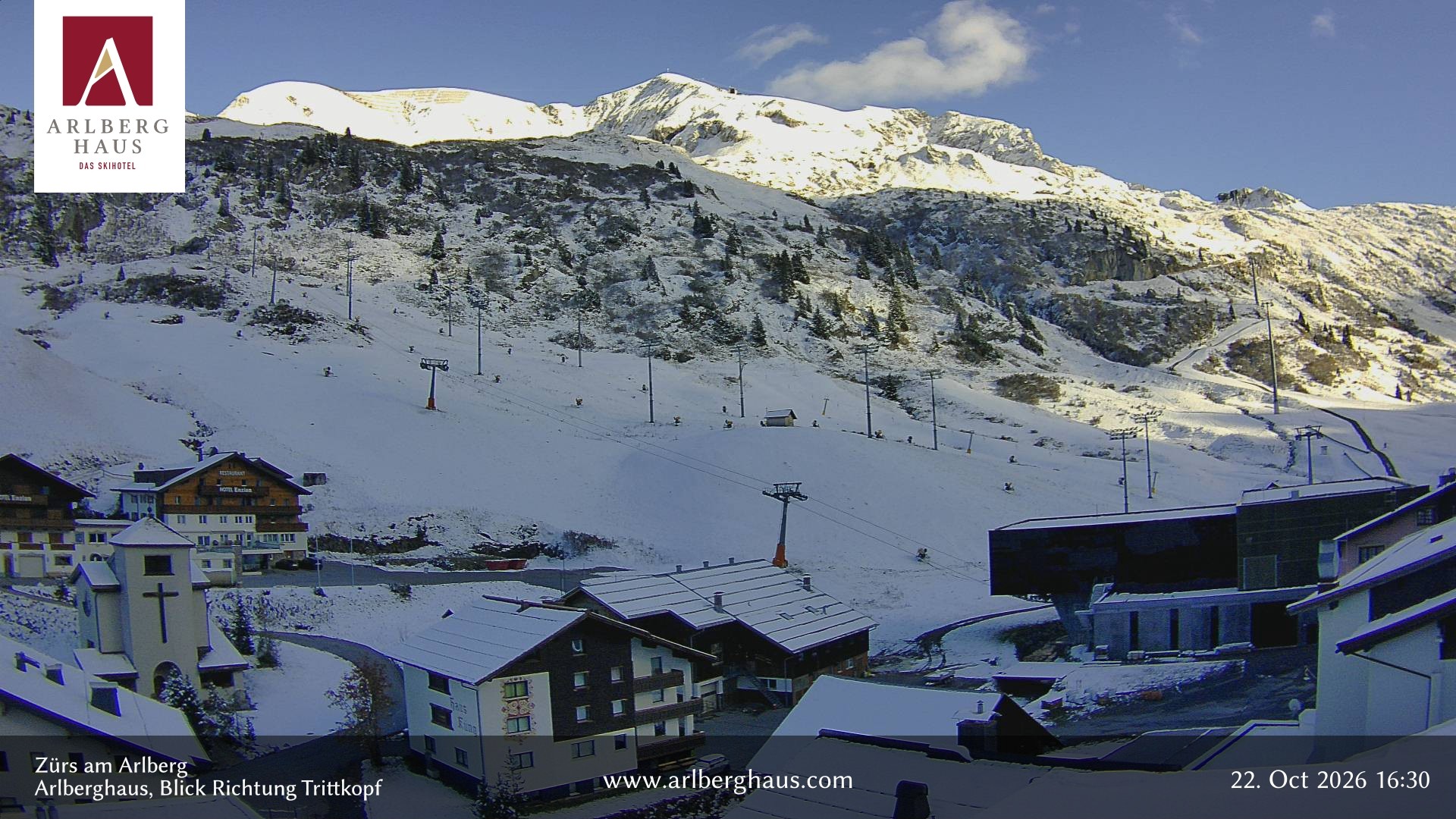 Archived image Webcam Arlberghaus at Zuers