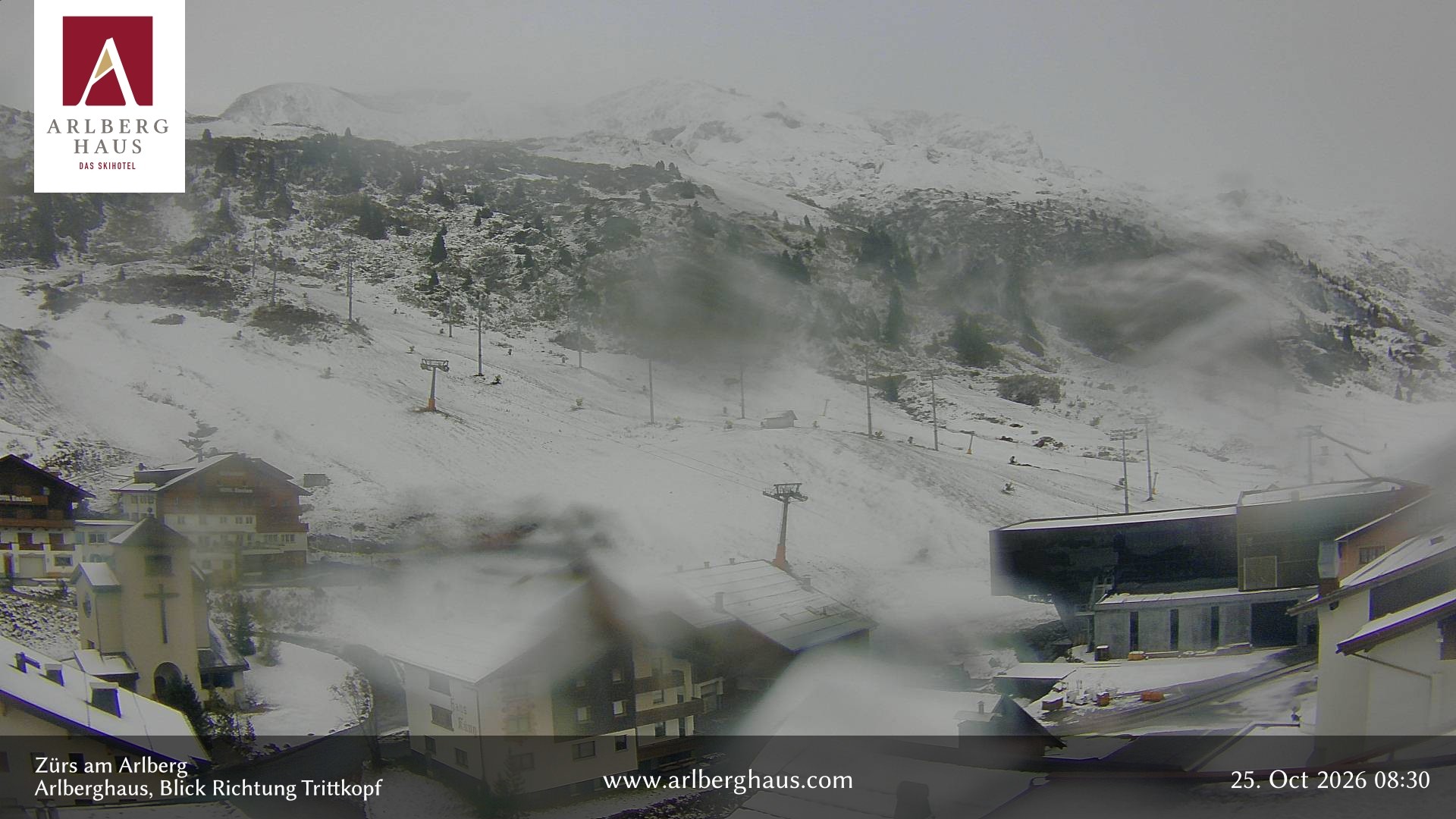 Archiv Foto Webcam Zürs: Hotel Arlberghaus
