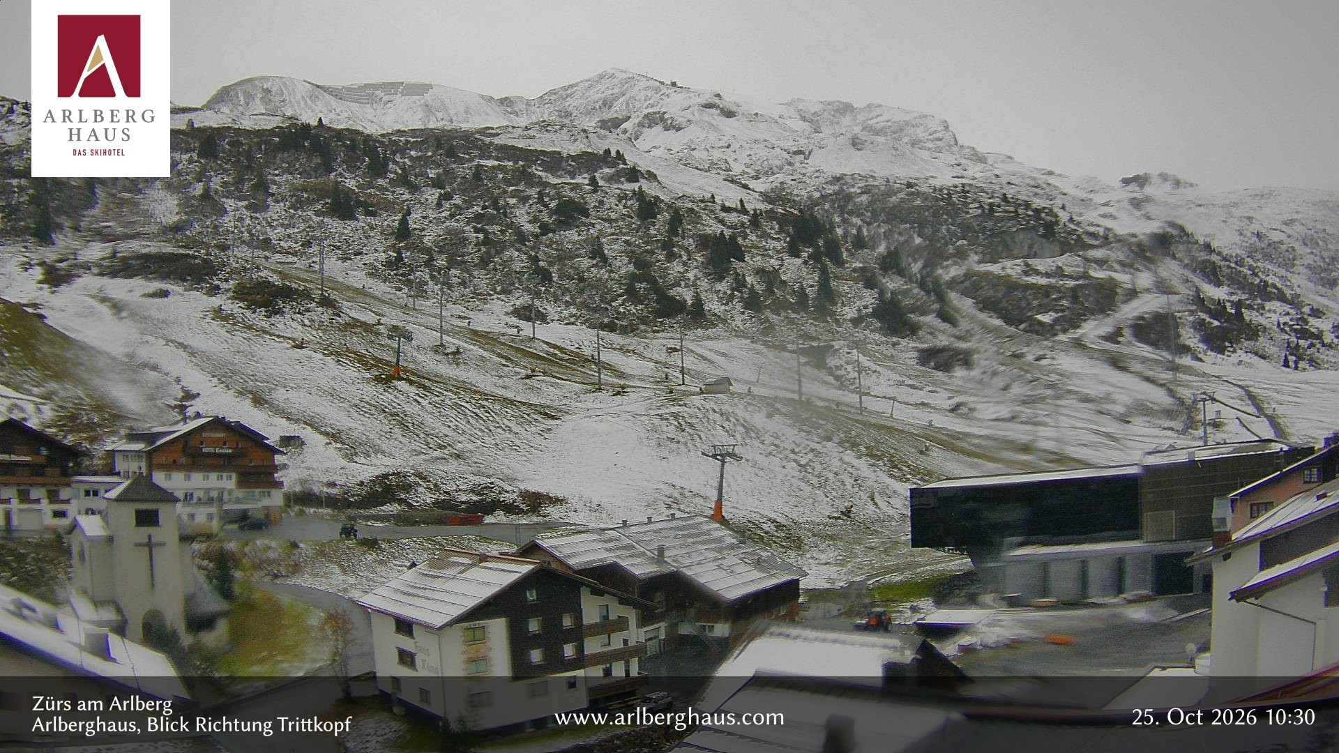 Archiv Foto Webcam Zürs: Hotel Arlberghaus