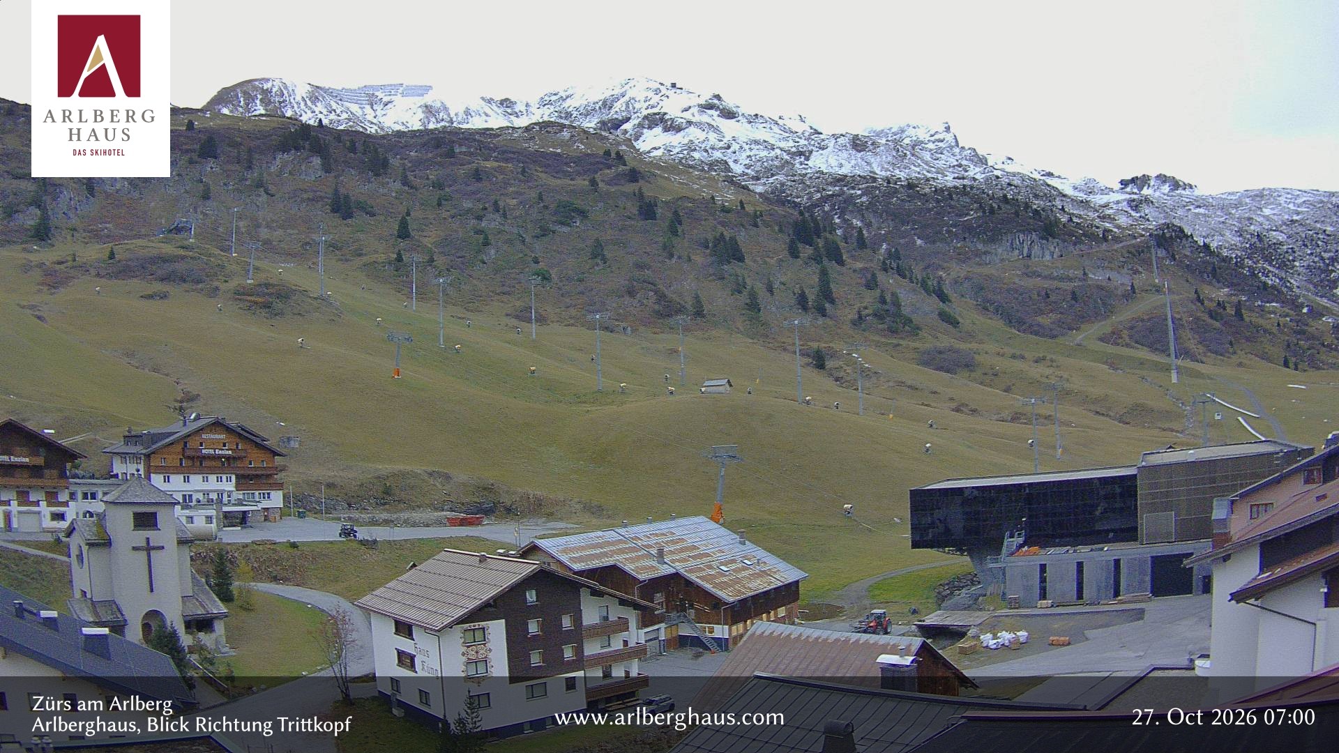 Archiv Foto Webcam Zürs: Hotel Arlberghaus