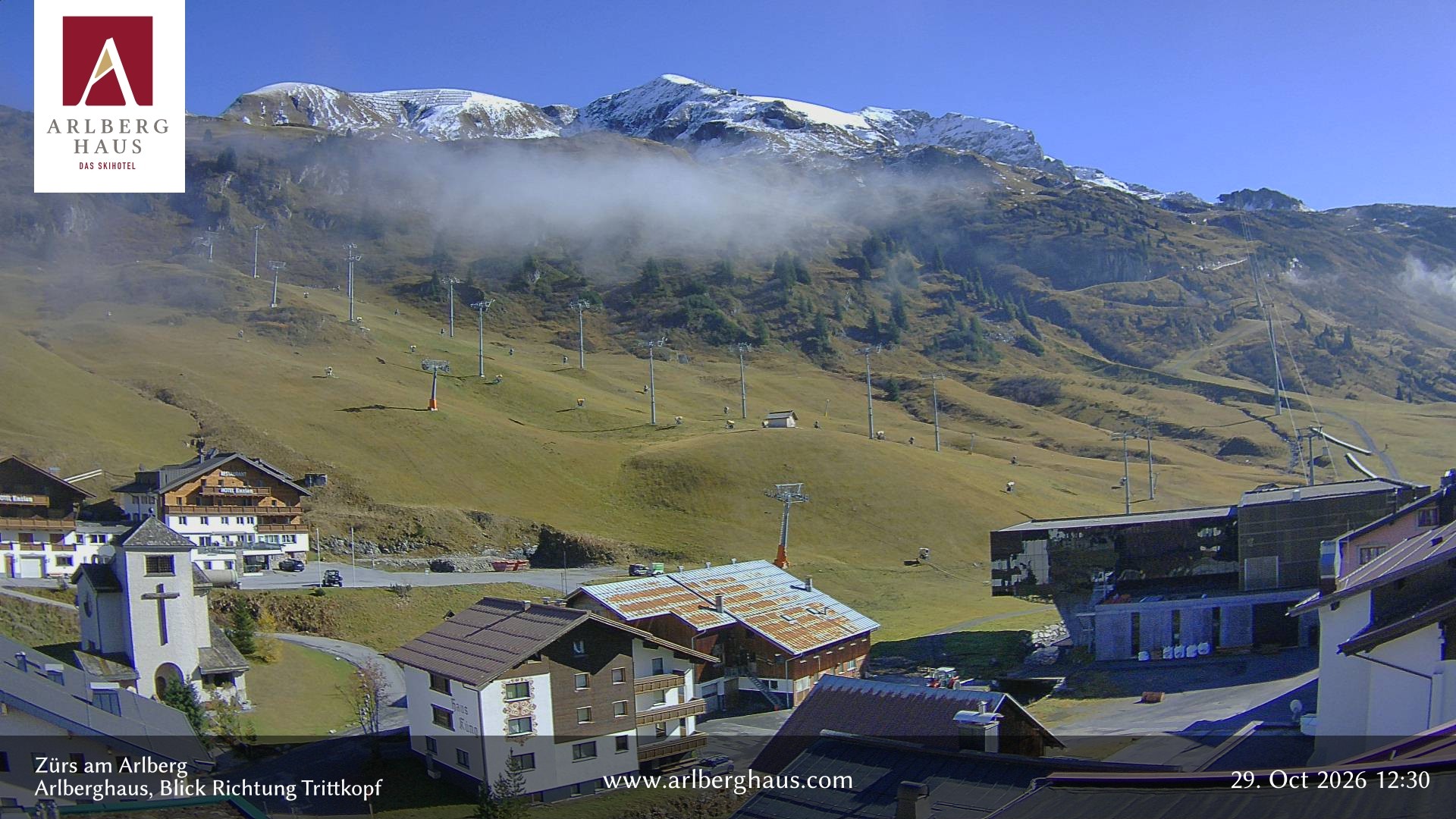 Archiv Foto Webcam Zürs: Hotel Arlberghaus