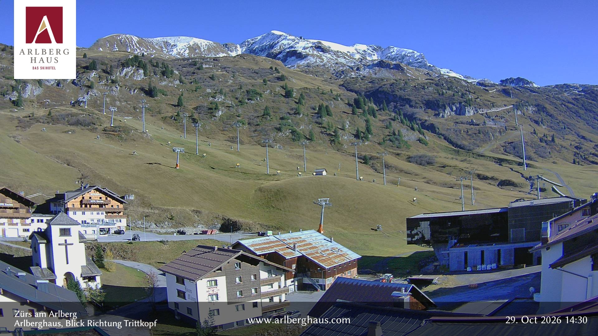Archiv Foto Webcam Zürs: Hotel Arlberghaus