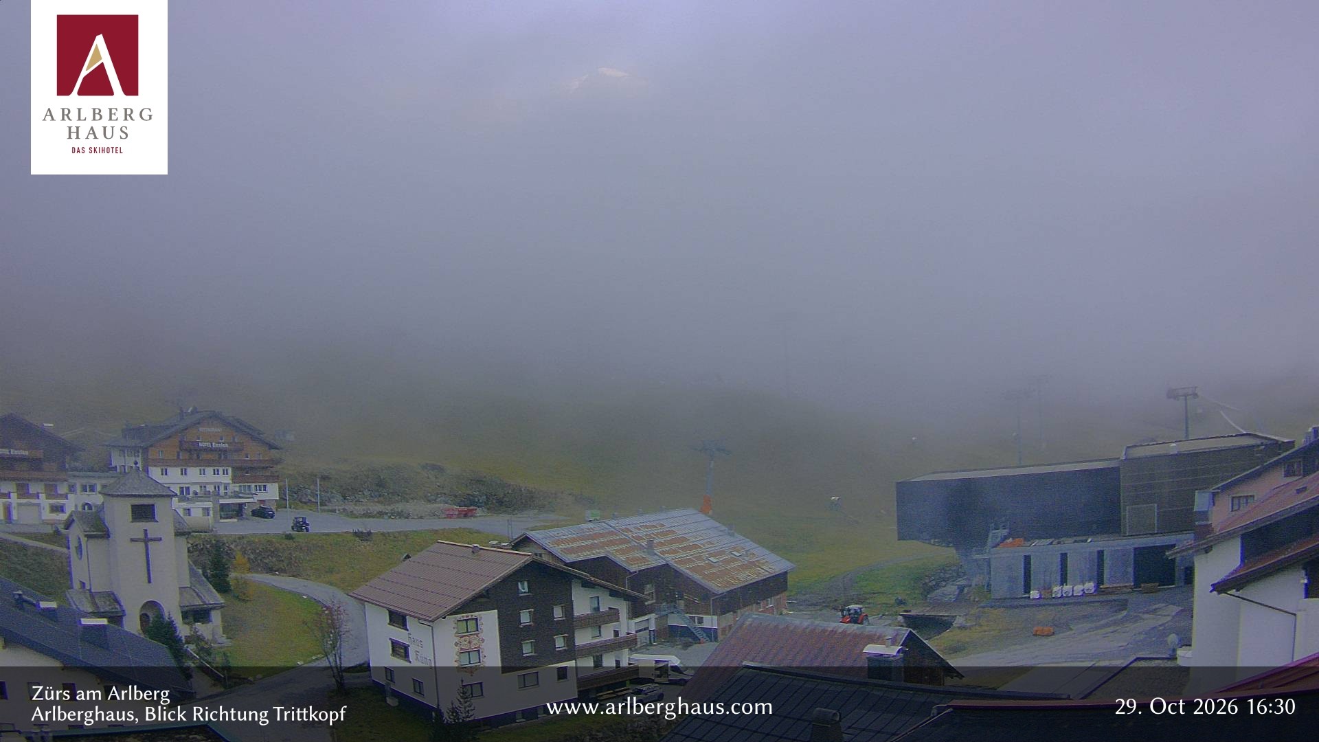 Archived image Webcam Arlberghaus at Zuers