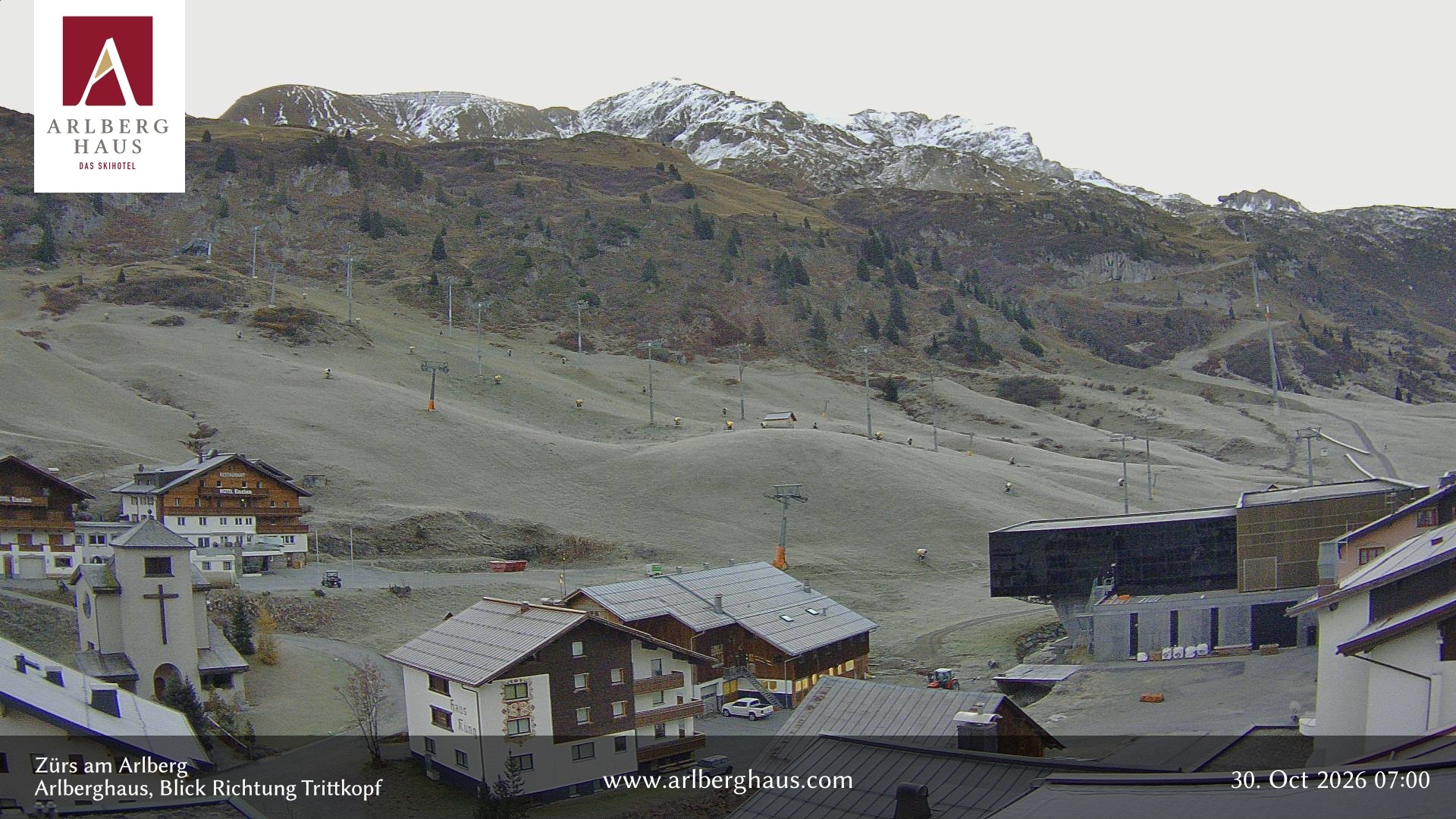 Archived image Webcam Arlberghaus at Zuers