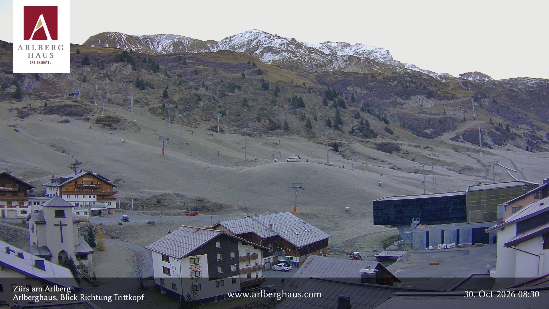 Archived image Webcam Arlberghaus at Zuers