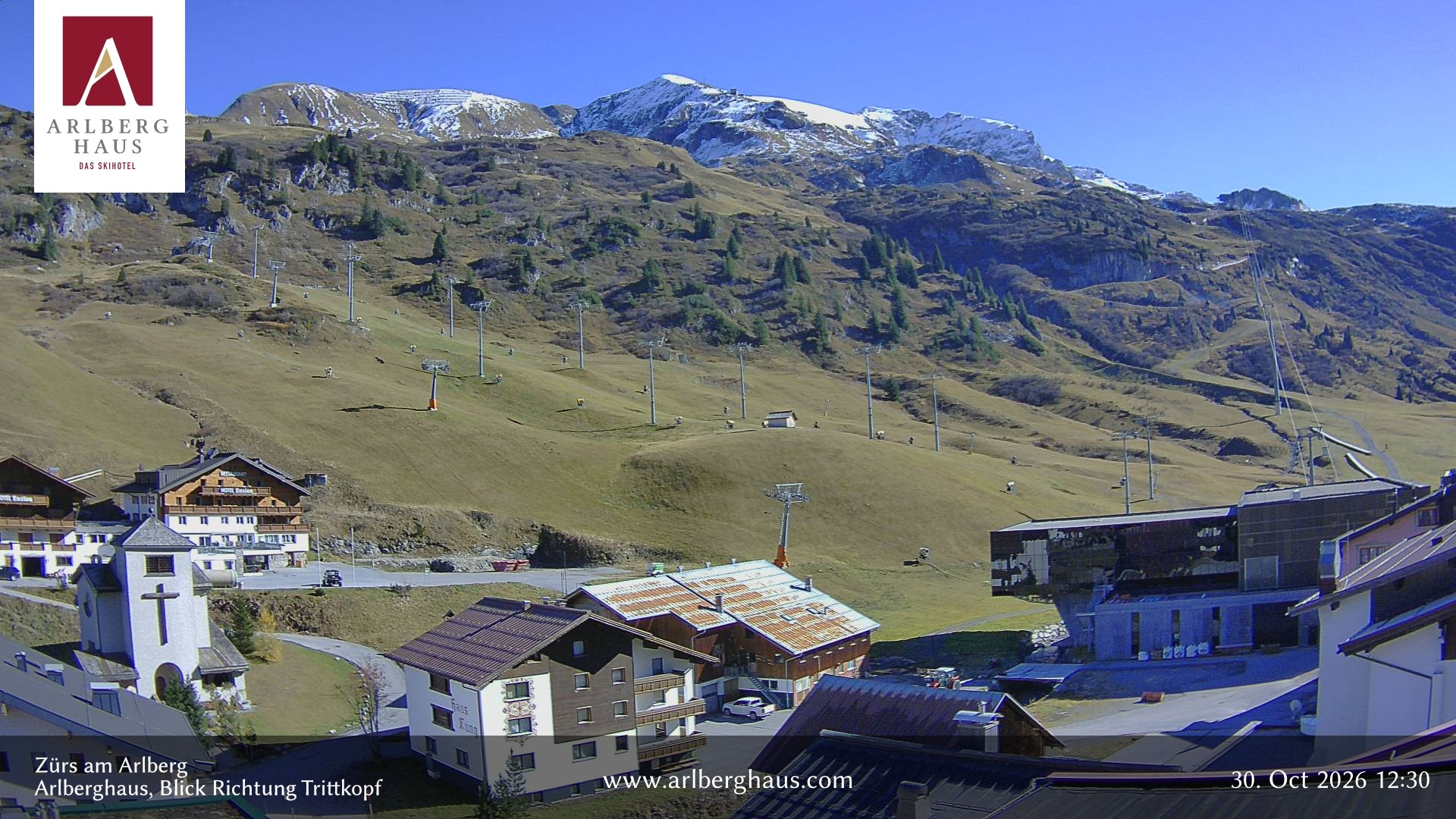 Archived image Webcam Arlberghaus at Zuers