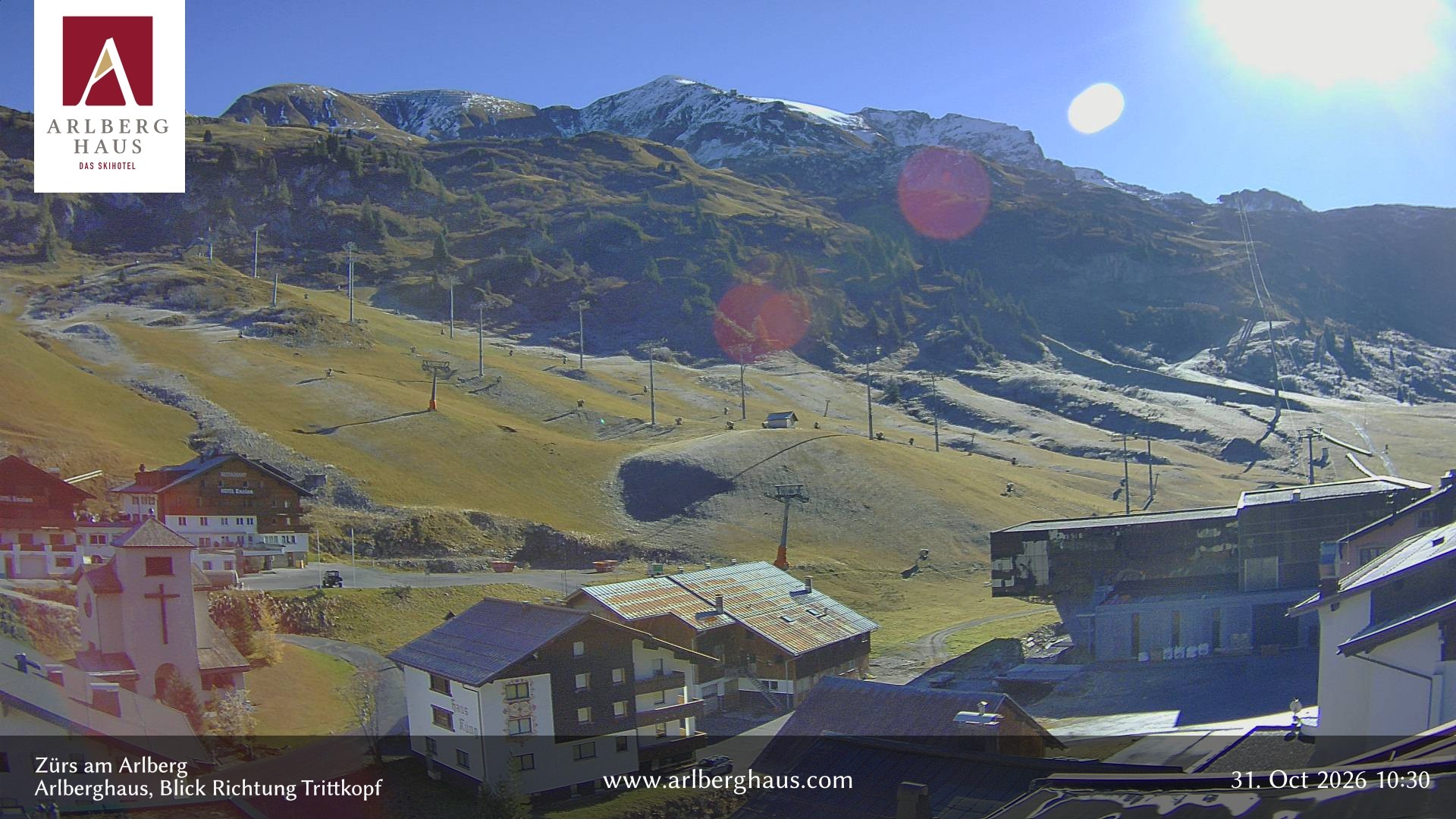 Archiv Foto Webcam Zürs: Hotel Arlberghaus