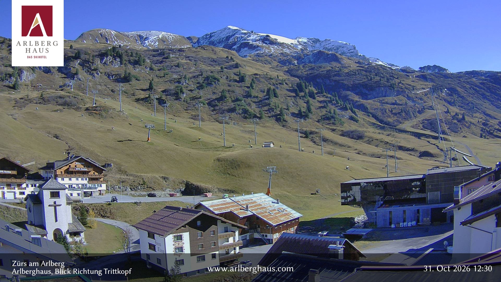 Archiv Foto Webcam Zürs: Hotel Arlberghaus