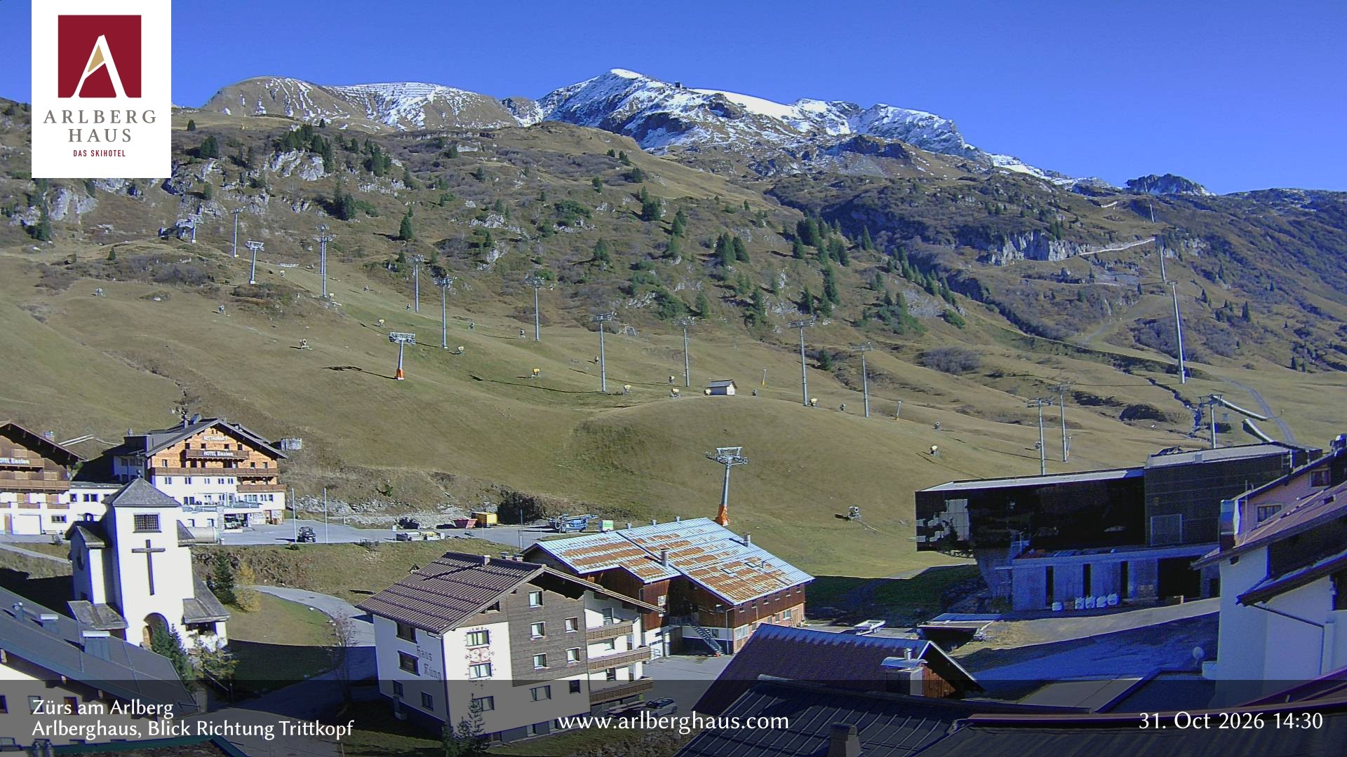 Archiv Foto Webcam Zürs: Hotel Arlberghaus