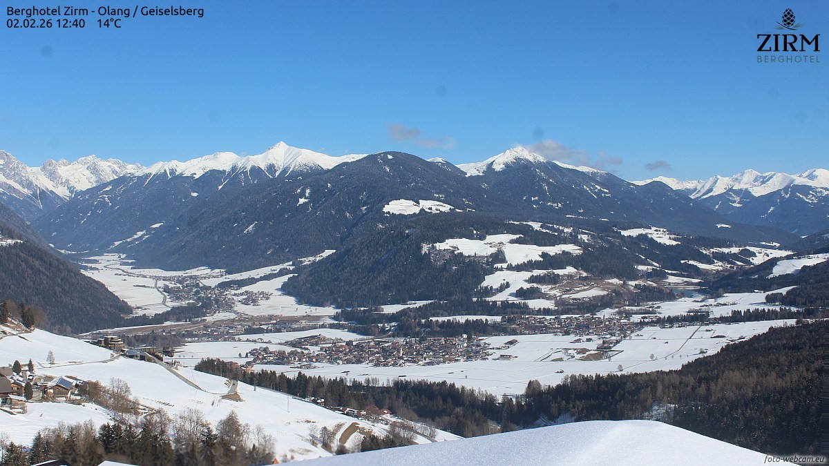 Archiv Foto Webcam Berghotel Zirm am Kronplatz