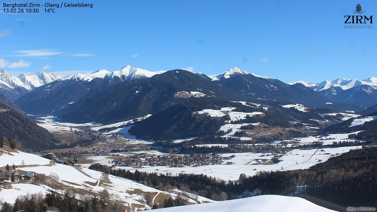 Archiv Foto Webcam Berghotel Zirm am Kronplatz