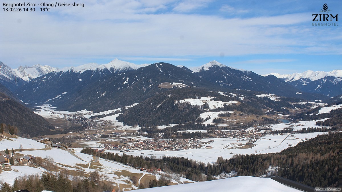 Archiv Foto Webcam Berghotel Zirm am Kronplatz