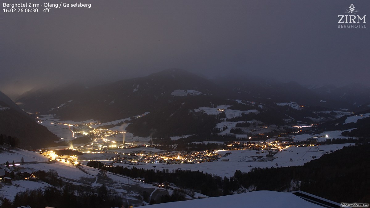 Archiv Foto Webcam Berghotel Zirm am Kronplatz
