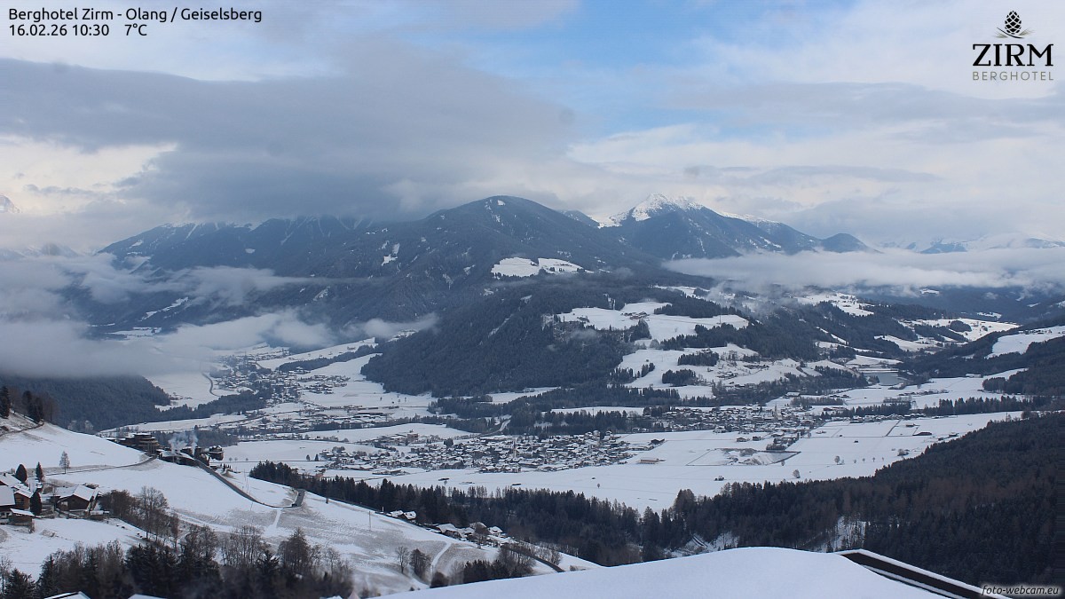 Archiv Foto Webcam Berghotel Zirm am Kronplatz