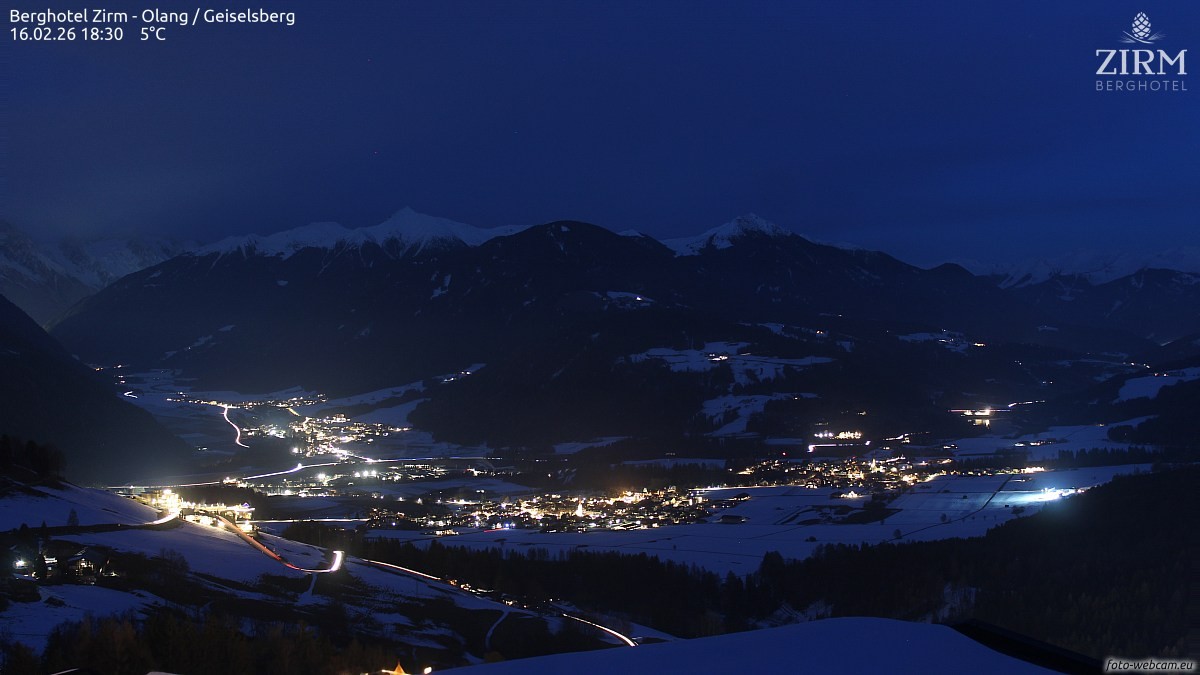 Archiv Foto Webcam Berghotel Zirm am Kronplatz