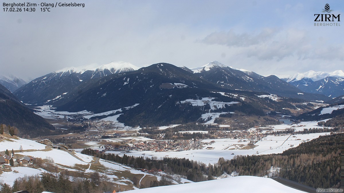 Archiv Foto Webcam Berghotel Zirm am Kronplatz