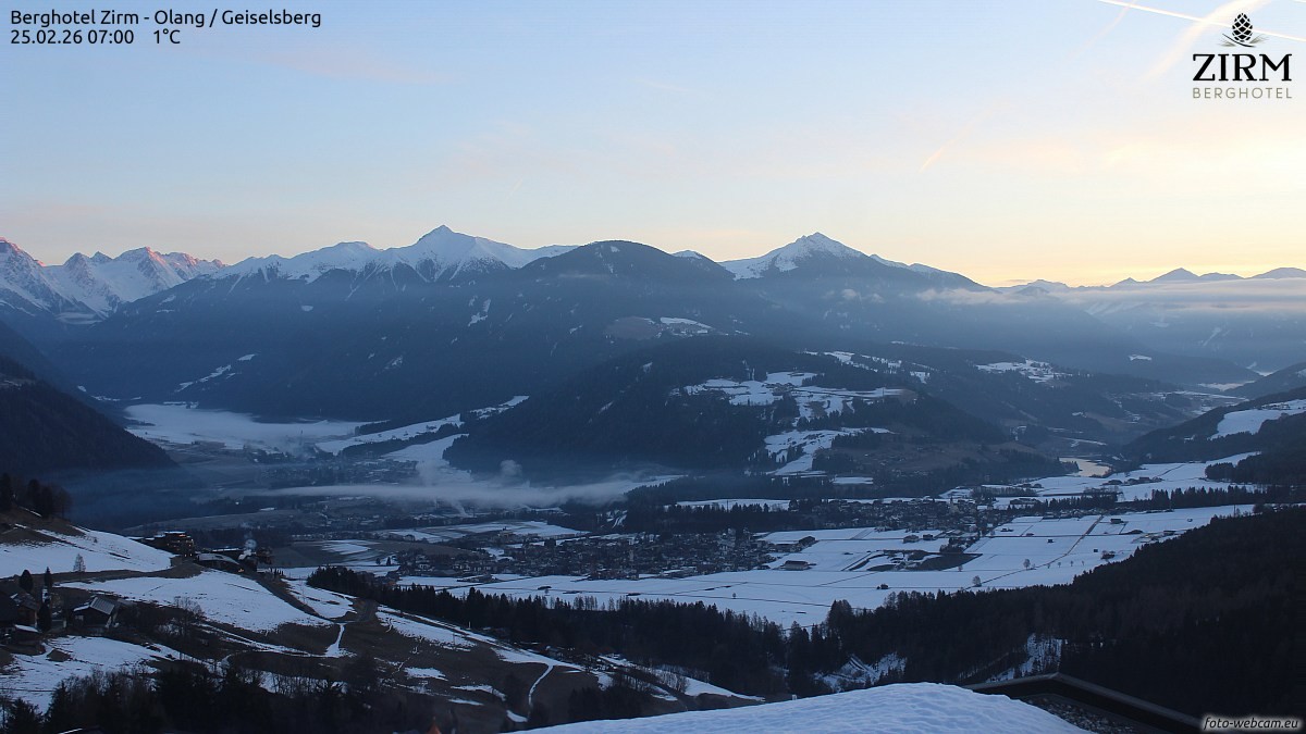 Archiv Foto Webcam Berghotel Zirm am Kronplatz