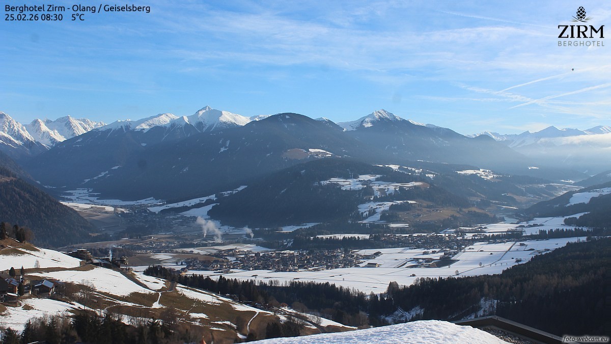 Archiv Foto Webcam Berghotel Zirm am Kronplatz