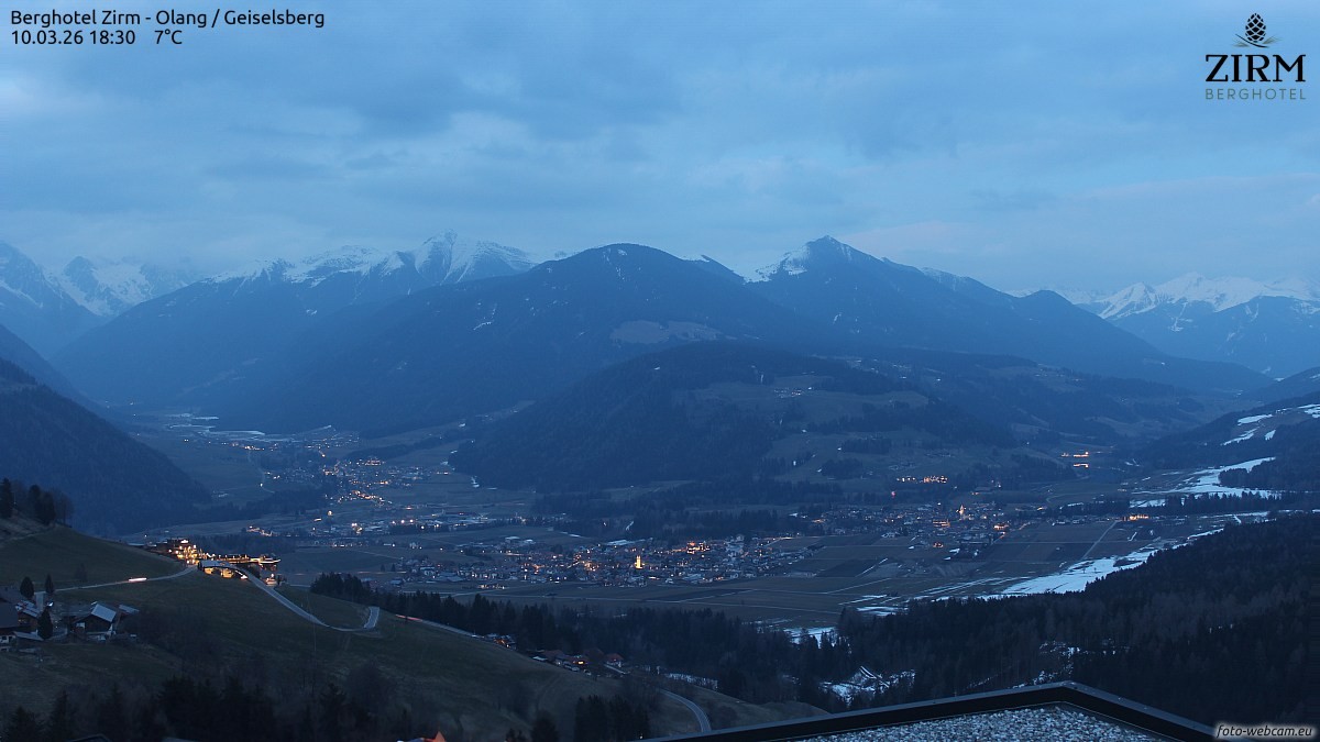 Archiv Foto Webcam Berghotel Zirm am Kronplatz