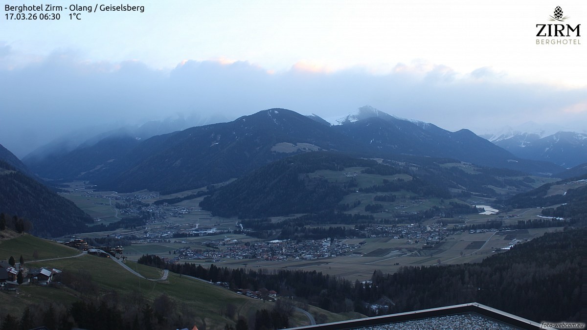 Archiv Foto Webcam Berghotel Zirm am Kronplatz