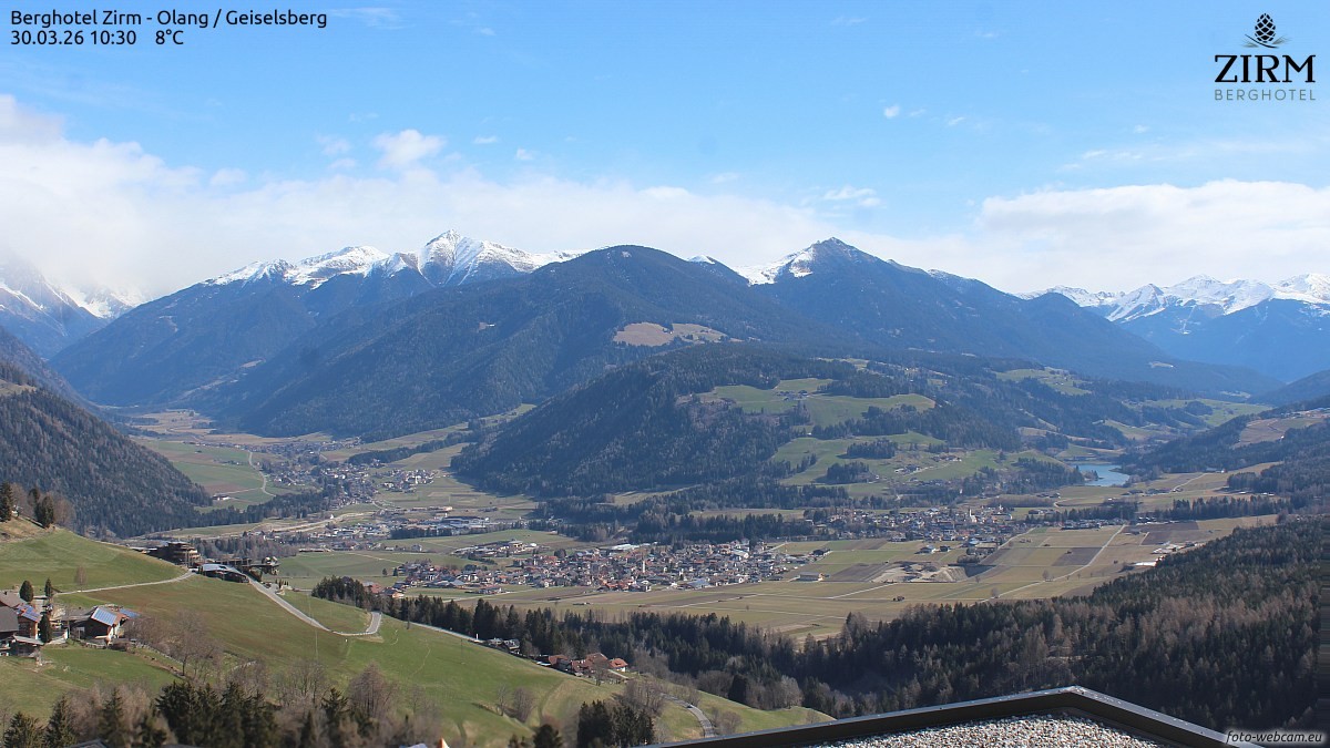 Archiv Foto Webcam Berghotel Zirm am Kronplatz