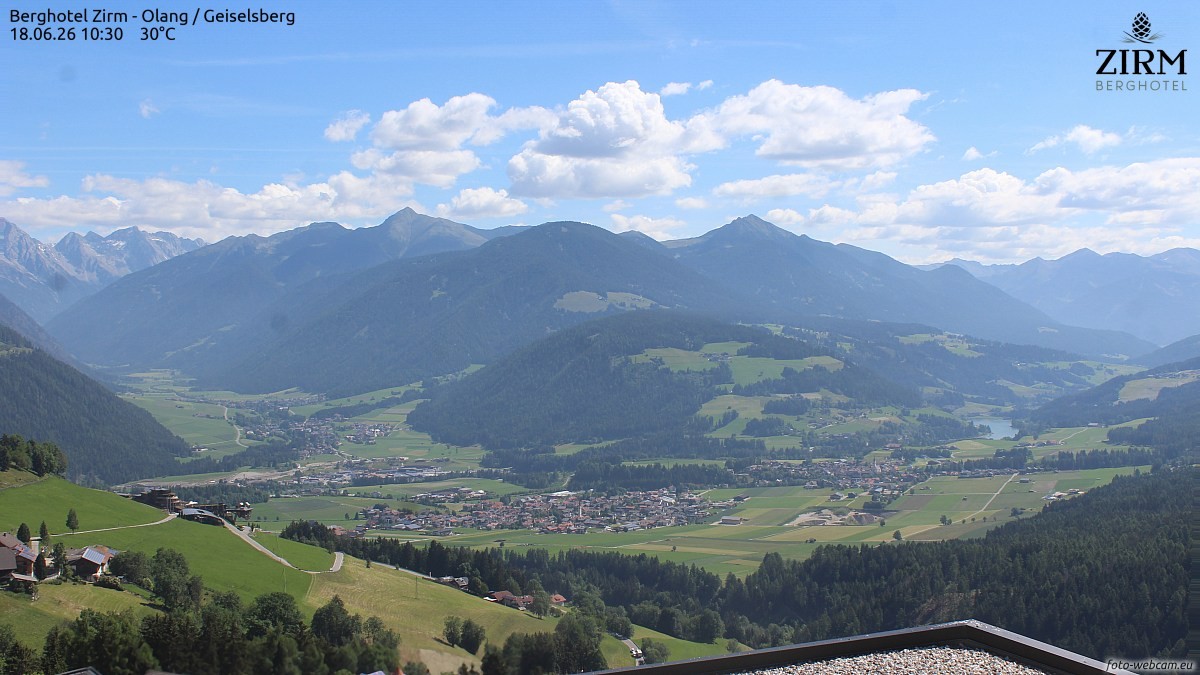 Archiv Foto Webcam Berghotel Zirm am Kronplatz