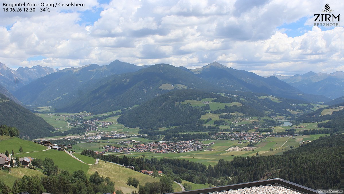 Archiv Foto Webcam Berghotel Zirm am Kronplatz