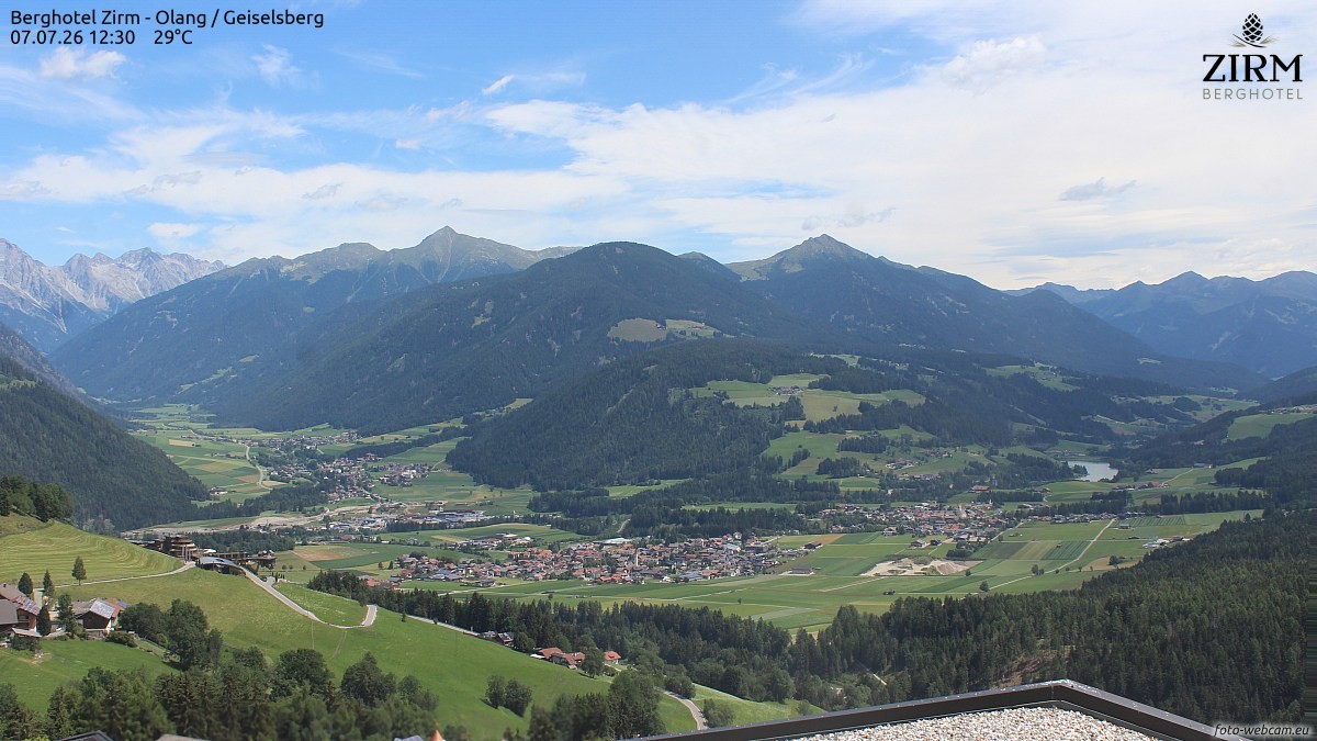 Archiv Foto Webcam Berghotel Zirm am Kronplatz