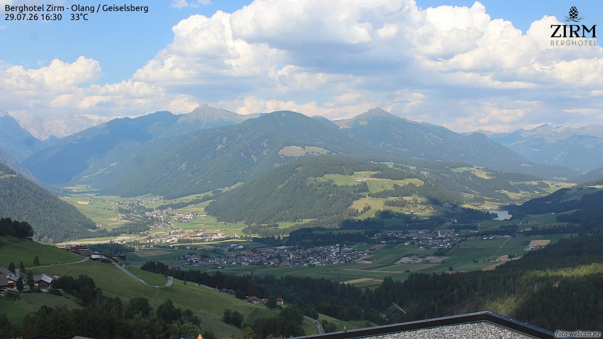 Archiv Foto Webcam Berghotel Zirm am Kronplatz