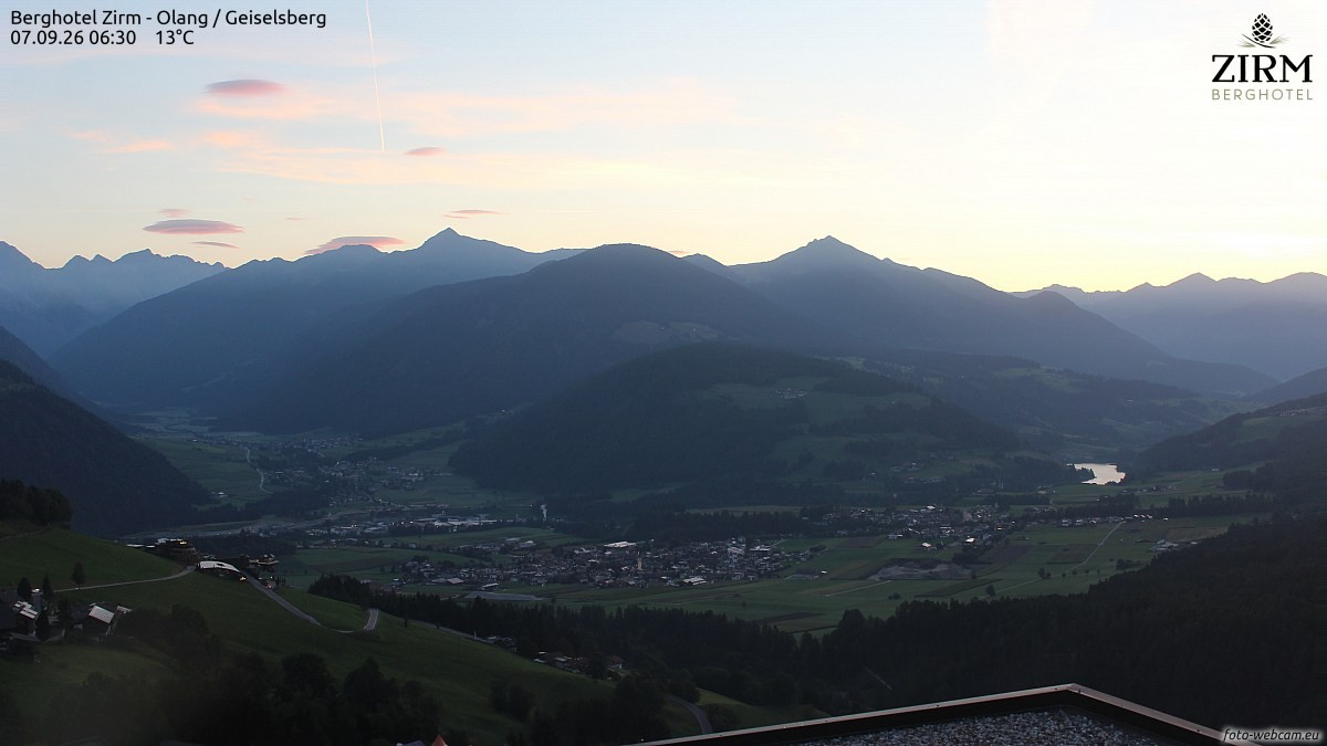 Archiv Foto Webcam Berghotel Zirm am Kronplatz