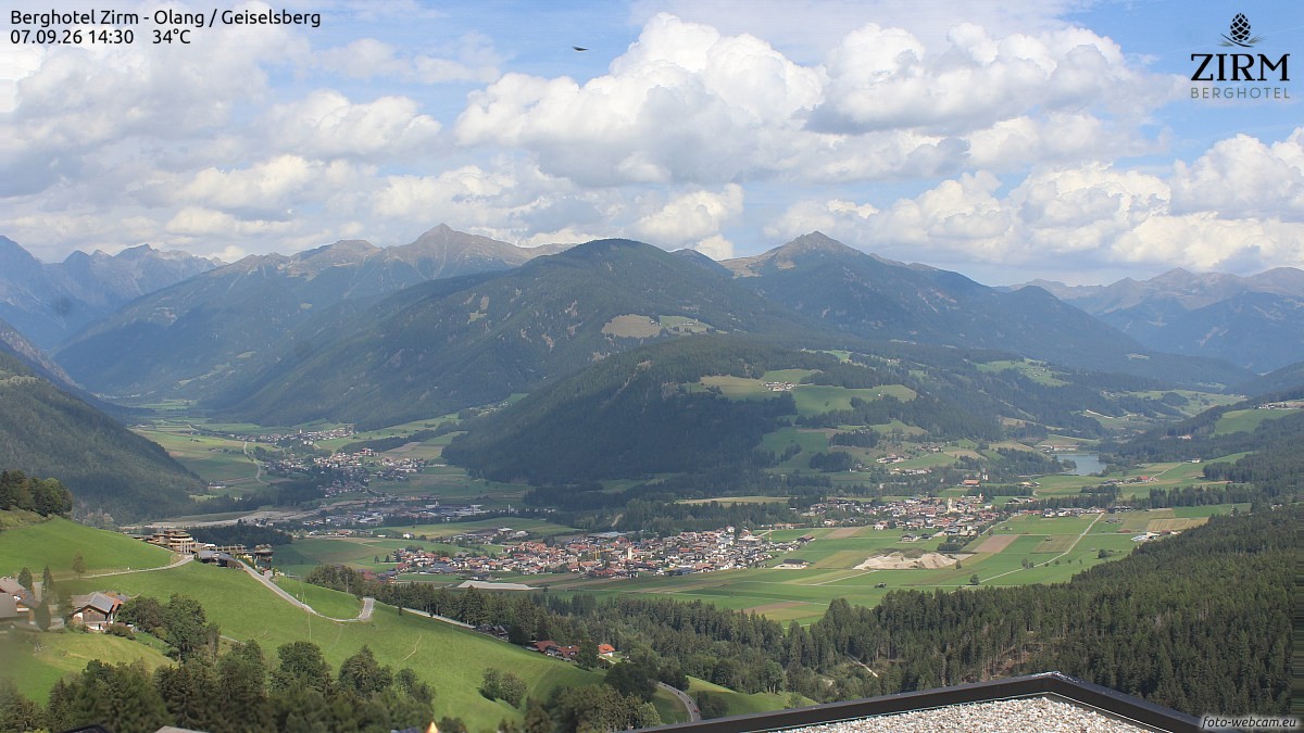 Archiv Foto Webcam Berghotel Zirm am Kronplatz