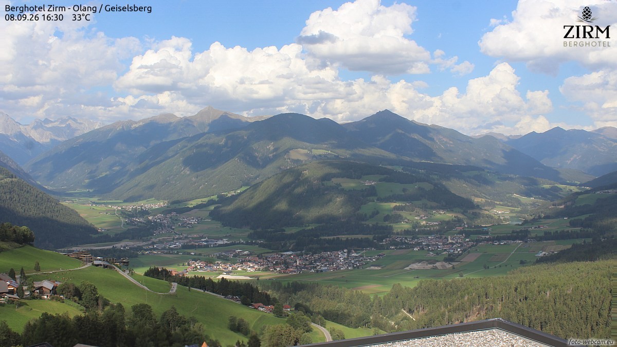 Archiv Foto Webcam Berghotel Zirm am Kronplatz