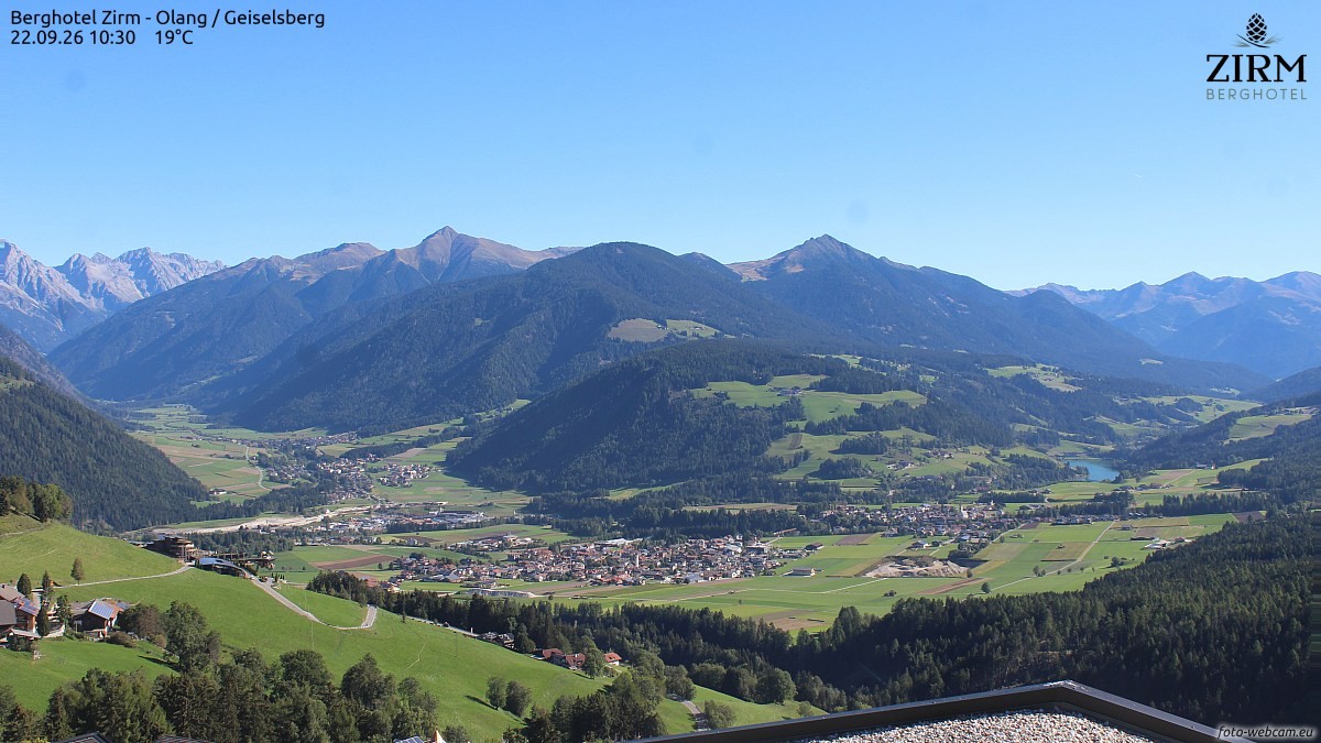 Archiv Foto Webcam Berghotel Zirm am Kronplatz