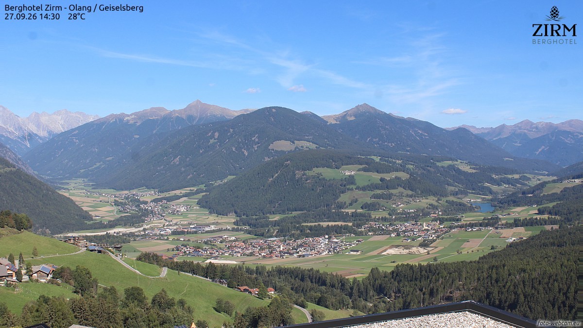 Archiv Foto Webcam Berghotel Zirm am Kronplatz