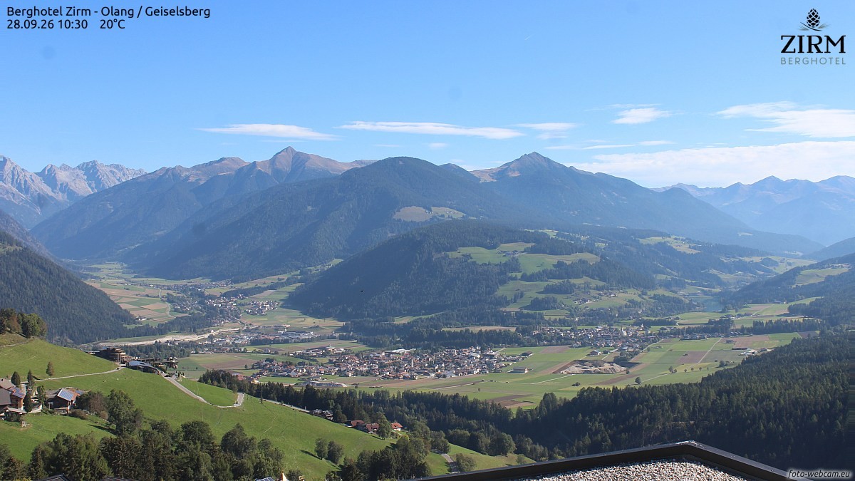 Archiv Foto Webcam Berghotel Zirm am Kronplatz