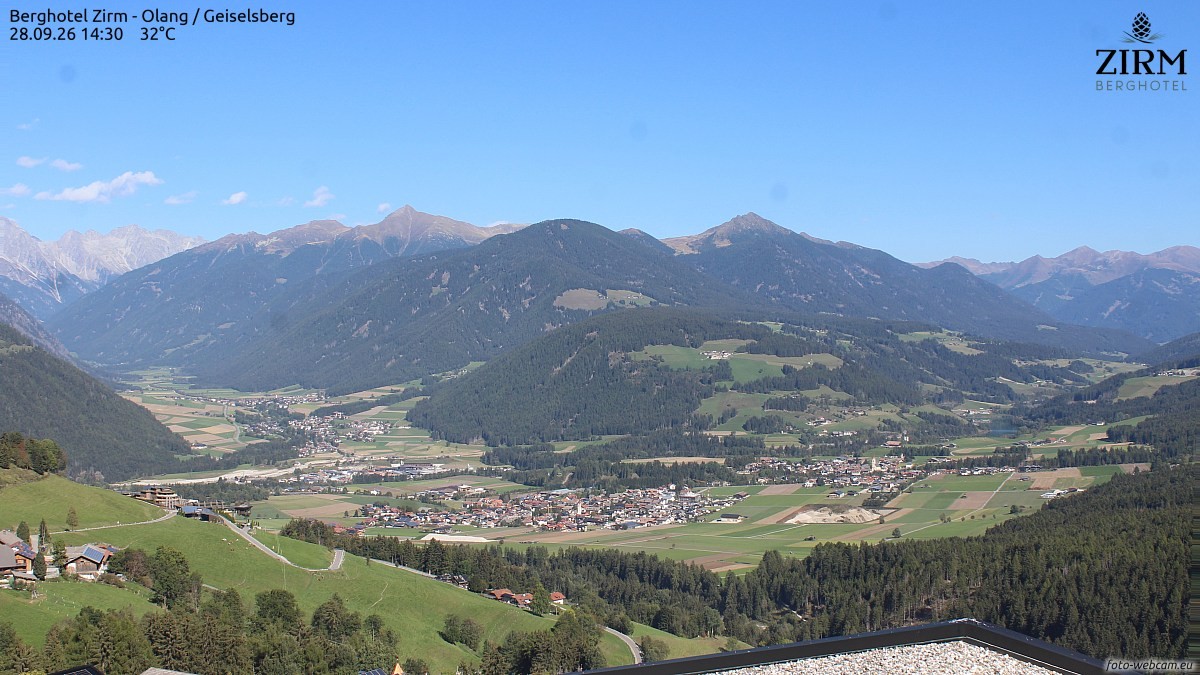 Archiv Foto Webcam Berghotel Zirm am Kronplatz