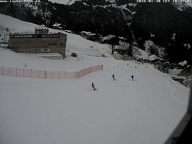 Archiv Foto Webcam Innerwengen: Zielraum Lauberhornrennen
