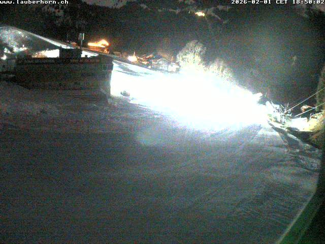 Archiv Foto Webcam Innerwengen: Zielraum Lauberhornrennen